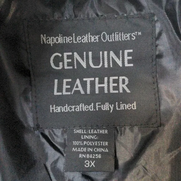 NWT Napoleon Leather outfitters jacket - Picture 3 of 7